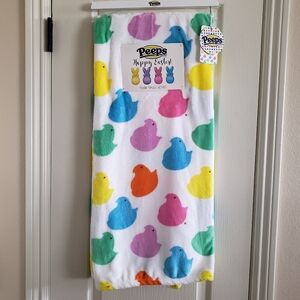 Peeps Easter Chicks Plush Throw Blanket 50x60 NWT
